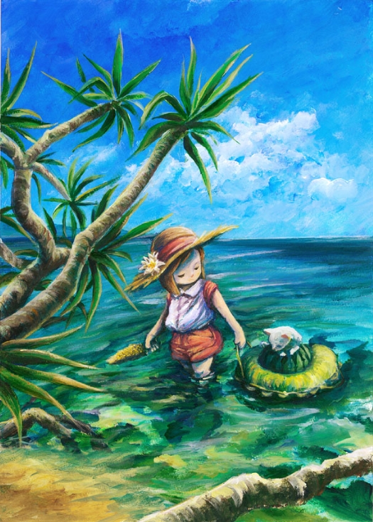 夏の海と